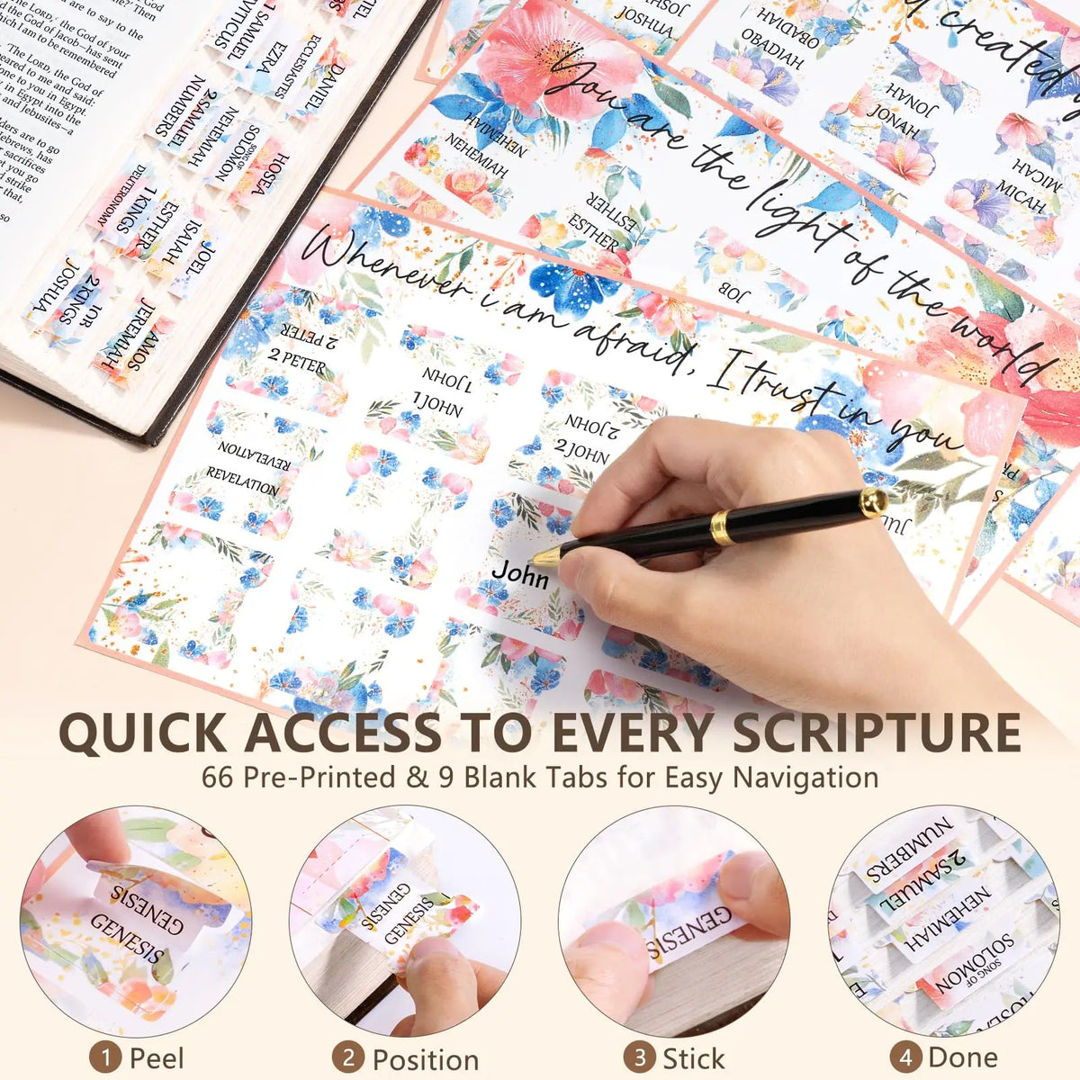 Bible Cover Case for Women Large Bible Bag, Bible Study Supplies Journaling Kit Quilted Church Bag with Handle, Puffer Carrying Case w/Tabs Accessories Easter Mothers Day Christian Gifts for Women Mom